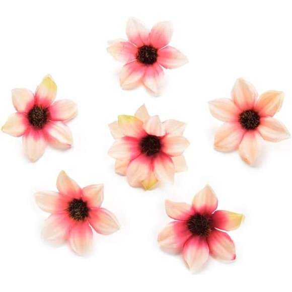 Fake flower heads in bulk wholesale for Crafts Silk Sunflower Daisy Handmake - Picture 5 of 7